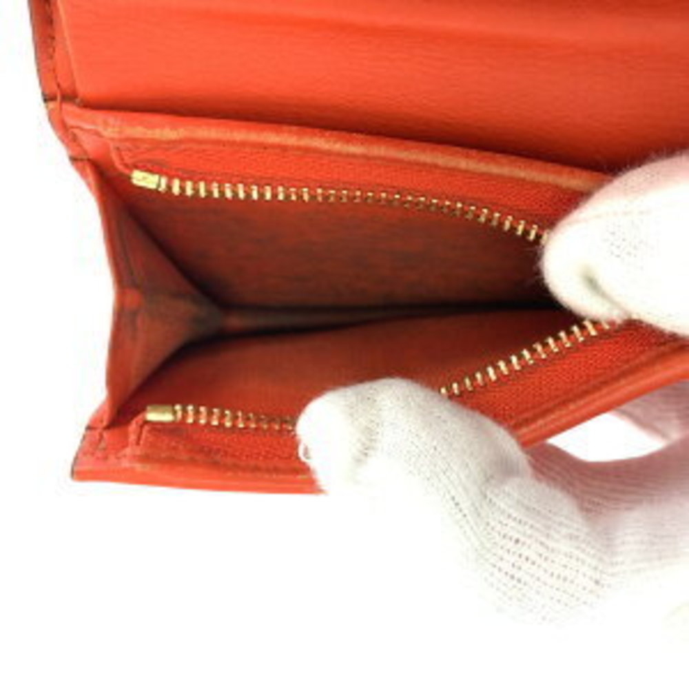 Gucci Ophidia Gg Python Orange Folding Wallet - image 8